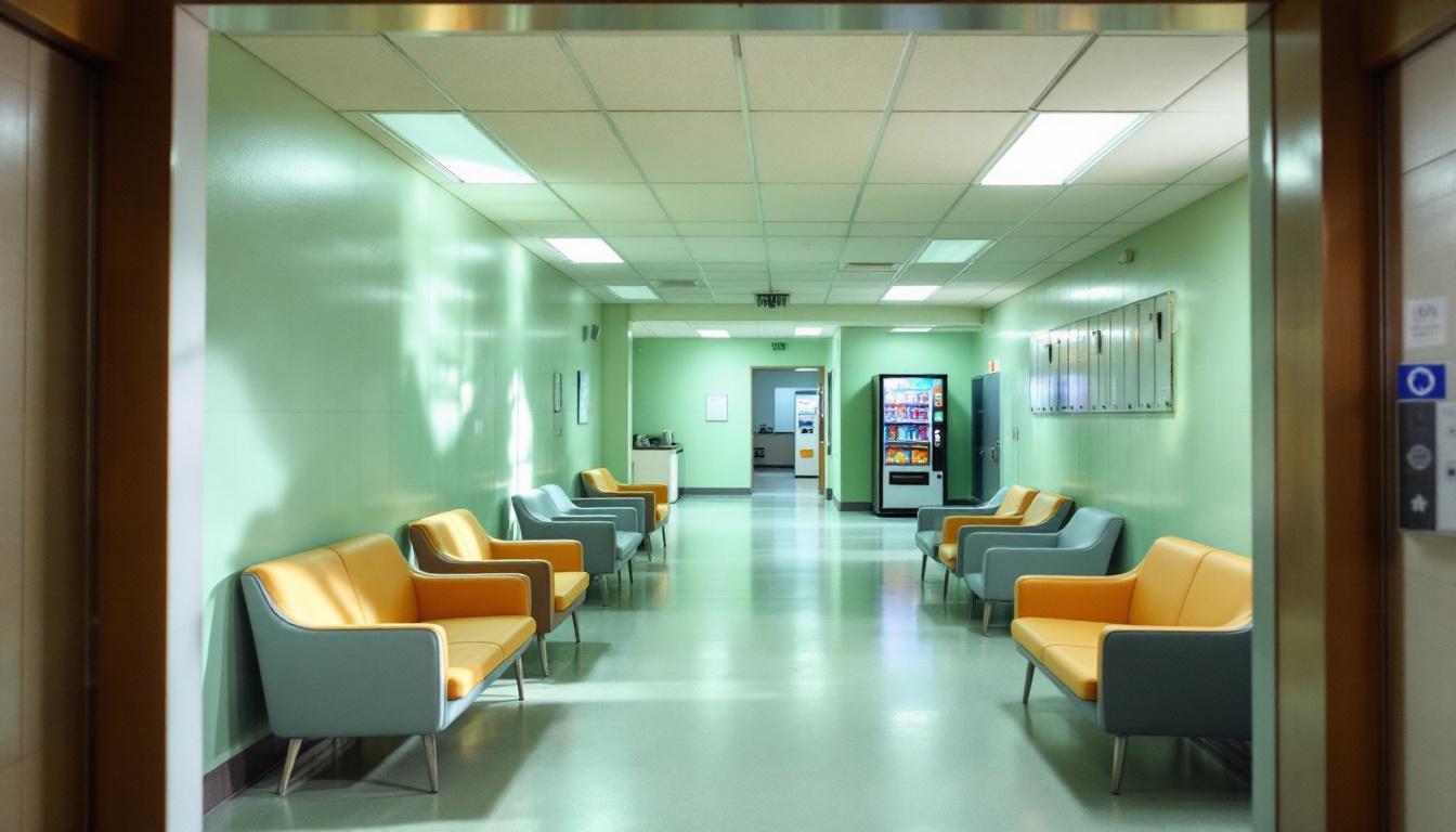 Visitation facilities and waiting area at Rowan County Detention Center