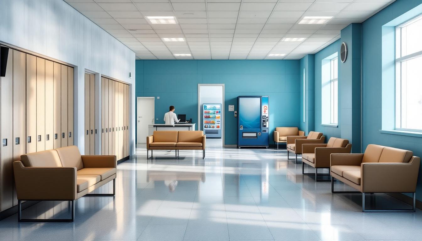 Visitation facilities and waiting area at Bertie Correctional Institution
