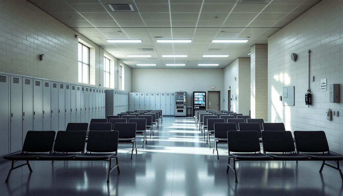 Visitation area at Jail North