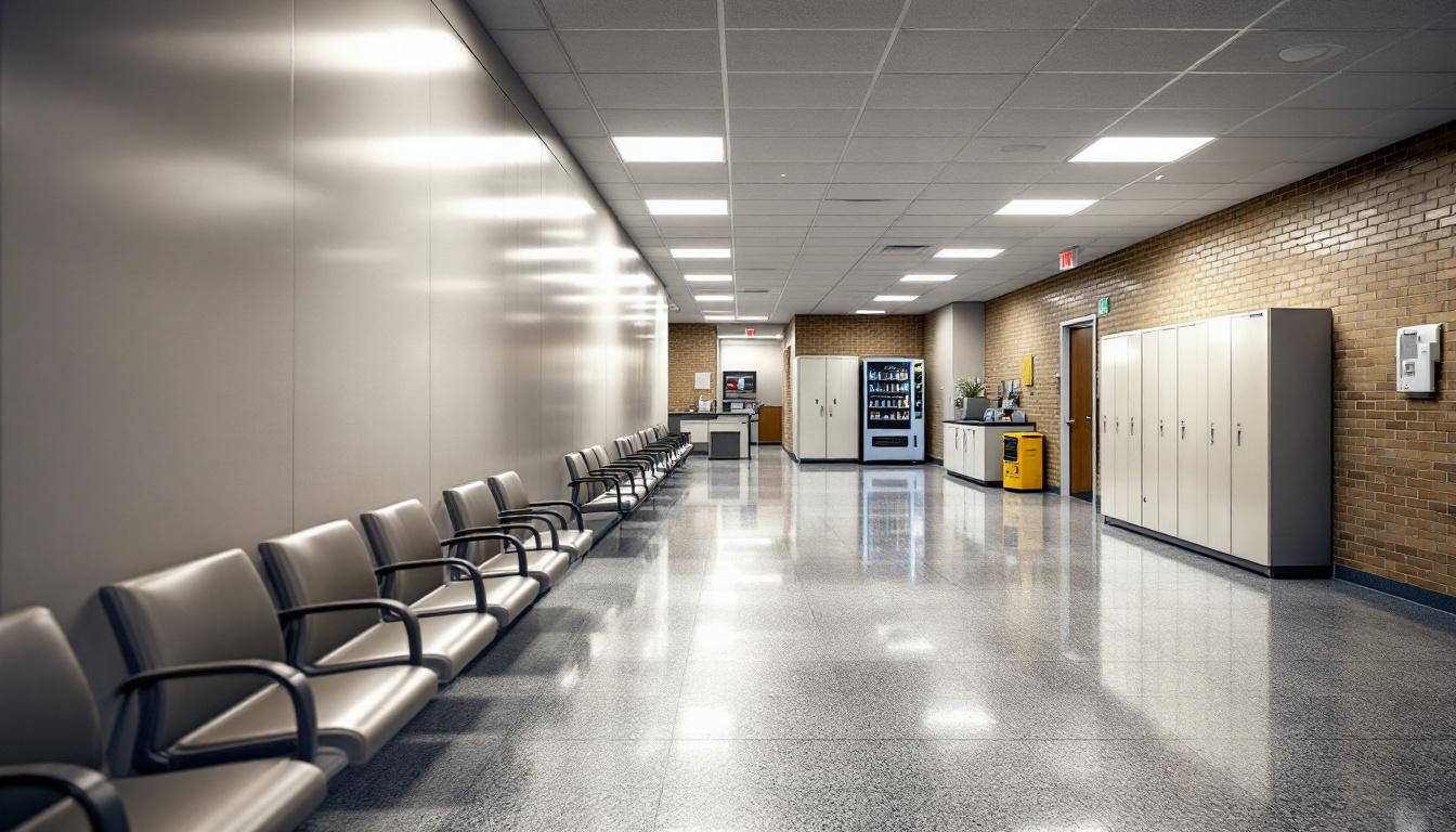 Visitation area at Columbus Correctional Institution