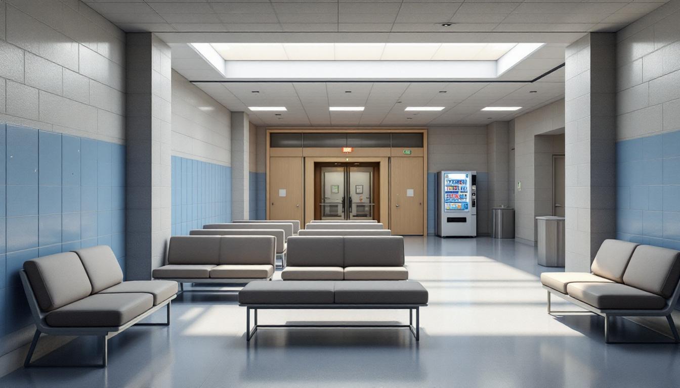 Visitation facilities and waiting area at Durham County Detention Facility