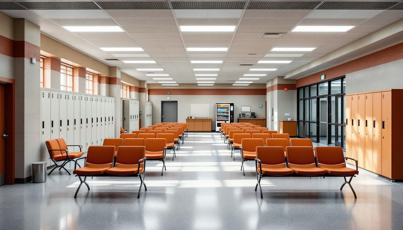Visitation facilities and waiting area at Swain County Sheriff's Office