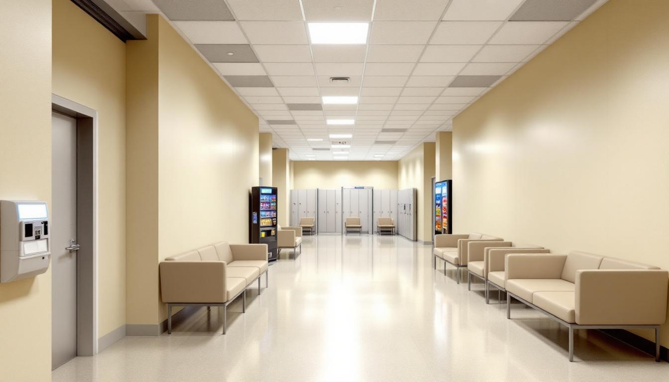 Visitation area at Guilford County Jail