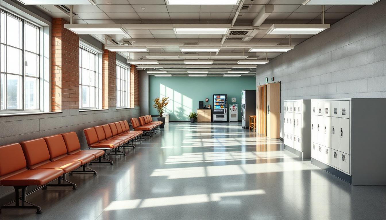 Visitation facilities and waiting area at Bertie Correctional Institution