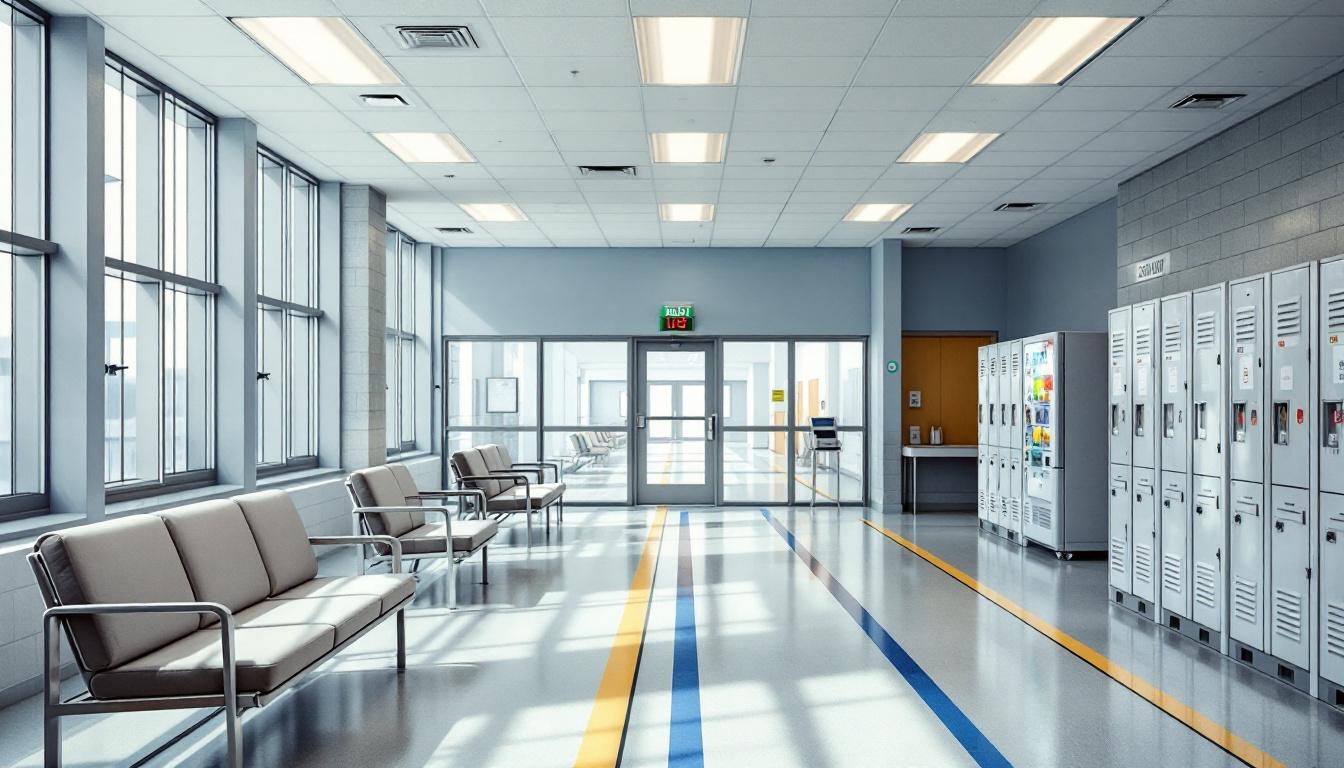 Visitation facilities and waiting area at Davidson County Jail