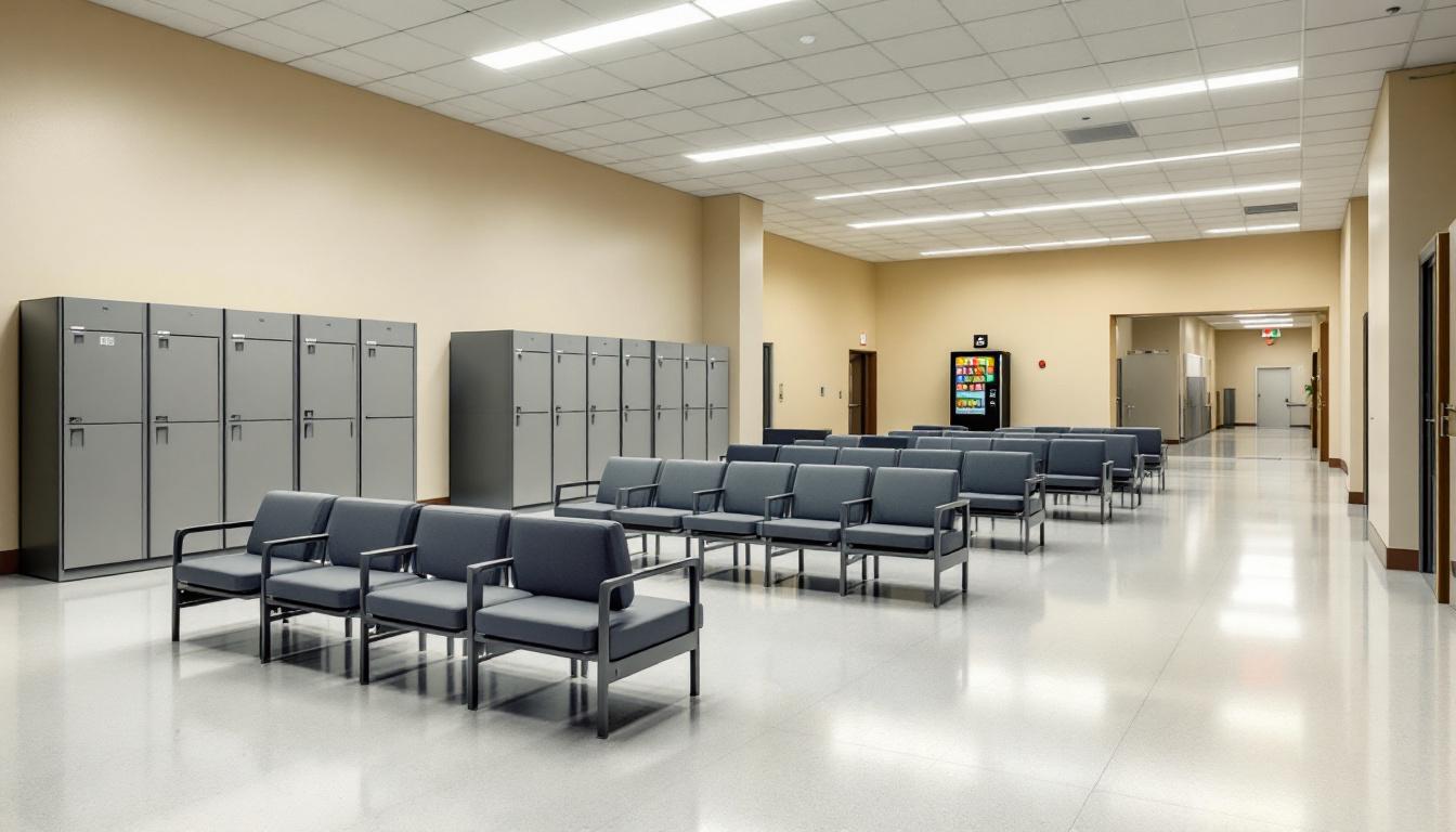 Visitation area at Anson Correctional Institution
