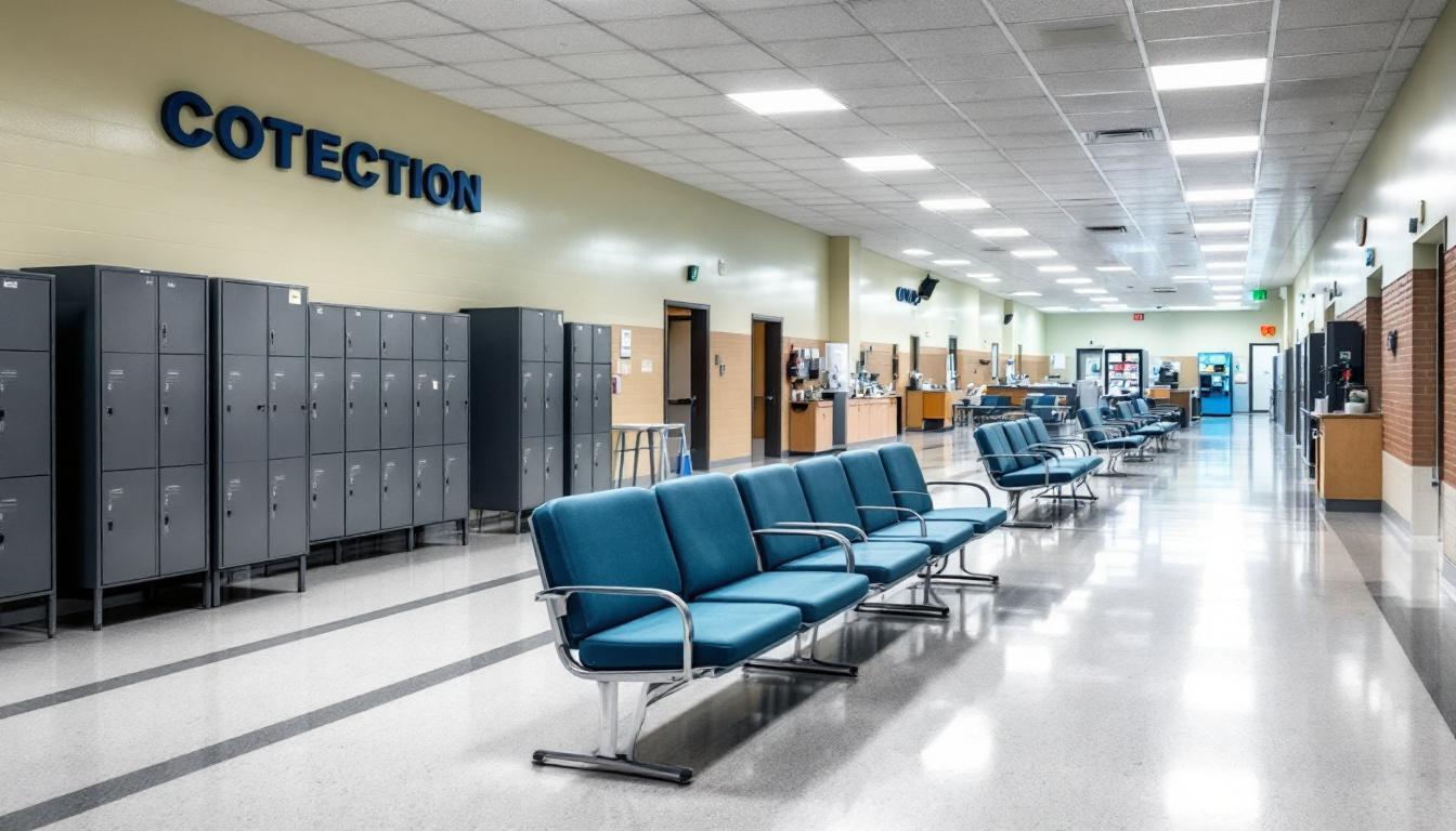 Visitation area at North Piedmont Correctional