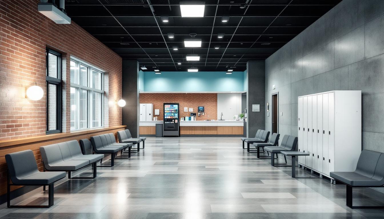 Visitation facilities and waiting area at Piedmont Correctional Institution