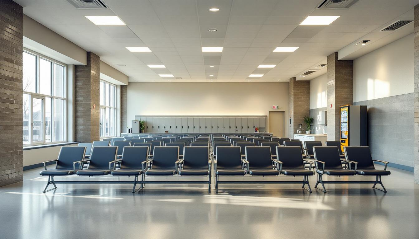 Visitation facilities and waiting area at Union County Jail
