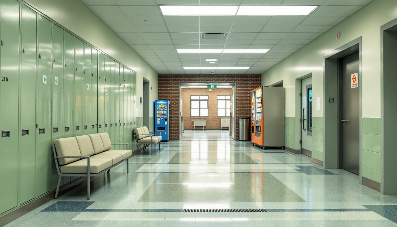 Visitation facilities and waiting area at Roanoke River Correctional Institution