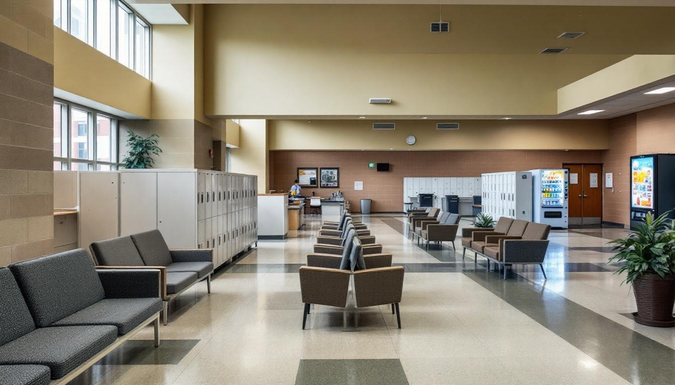 Visitation area at Hoke Correctional Institution