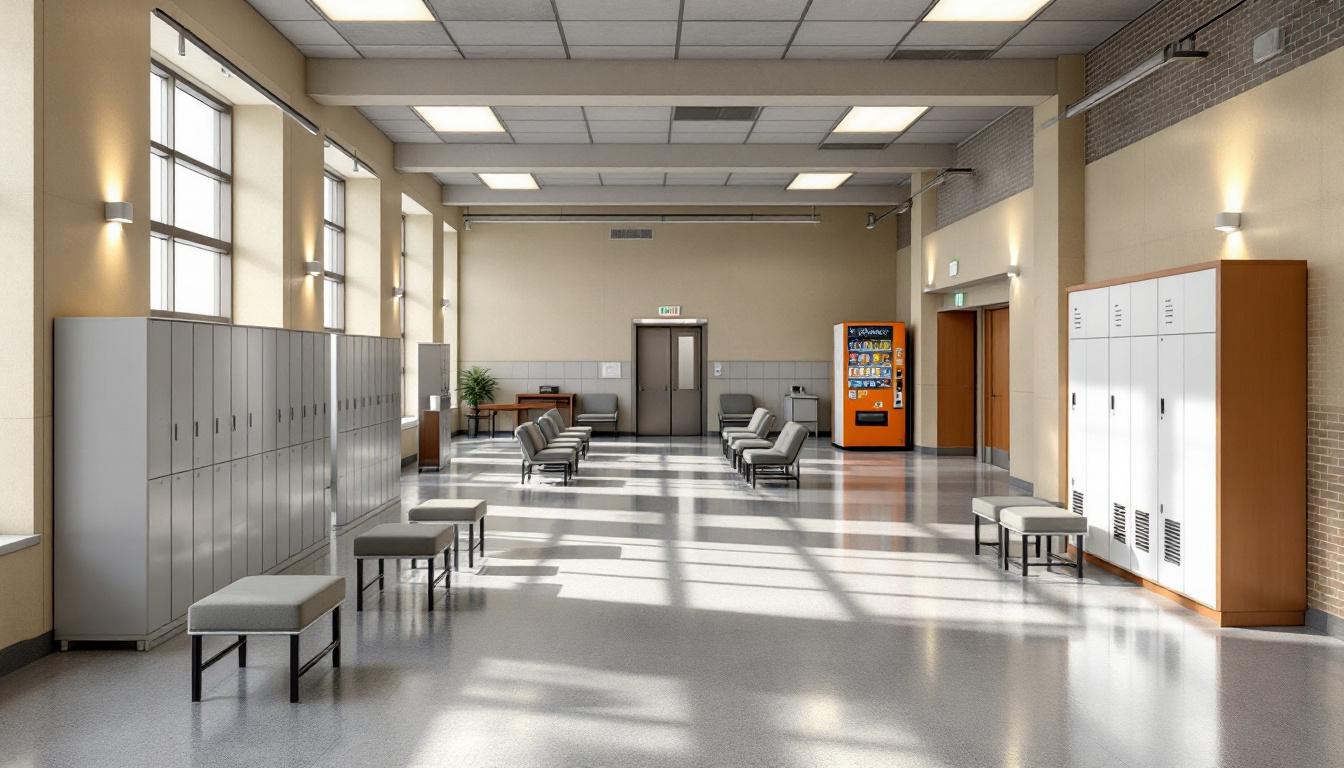 Visitation area at Craven County Jail