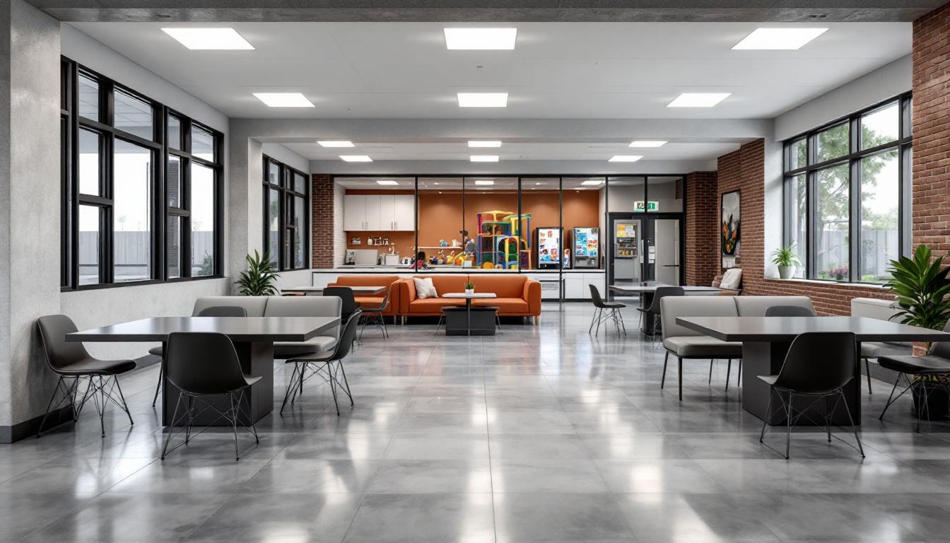 Visitation facilities and waiting area at Johnston Correctional Institution