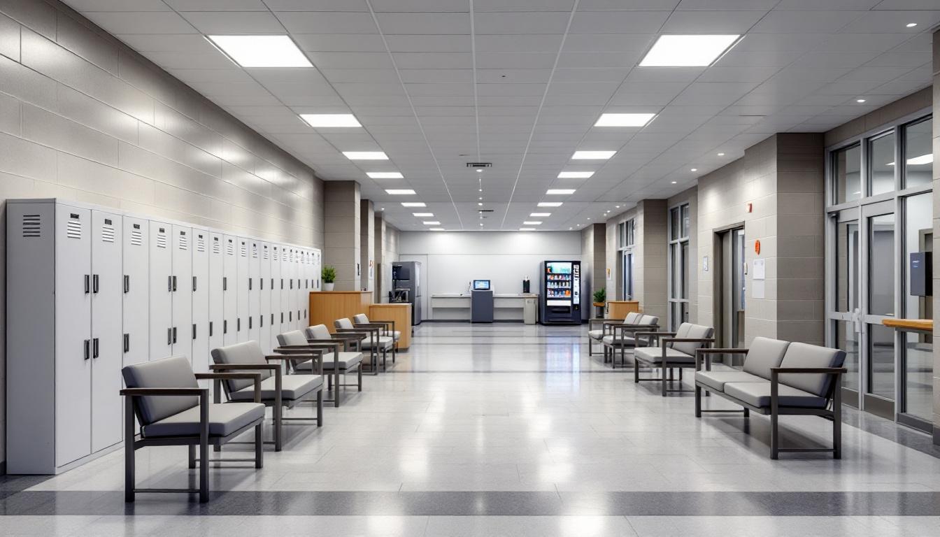 Visitation facilities and waiting area at Stanly County Detention Center