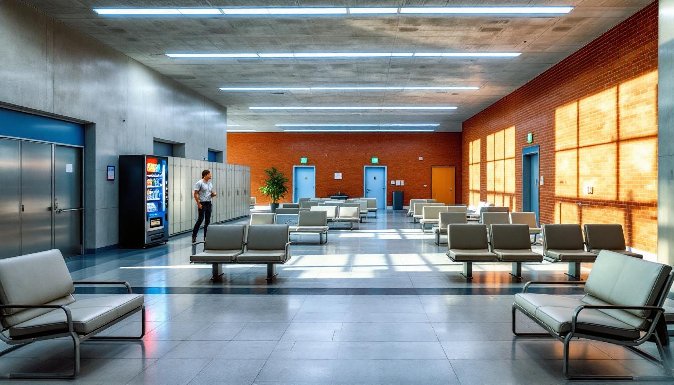 Visitation facilities and waiting area at Washington County Detention