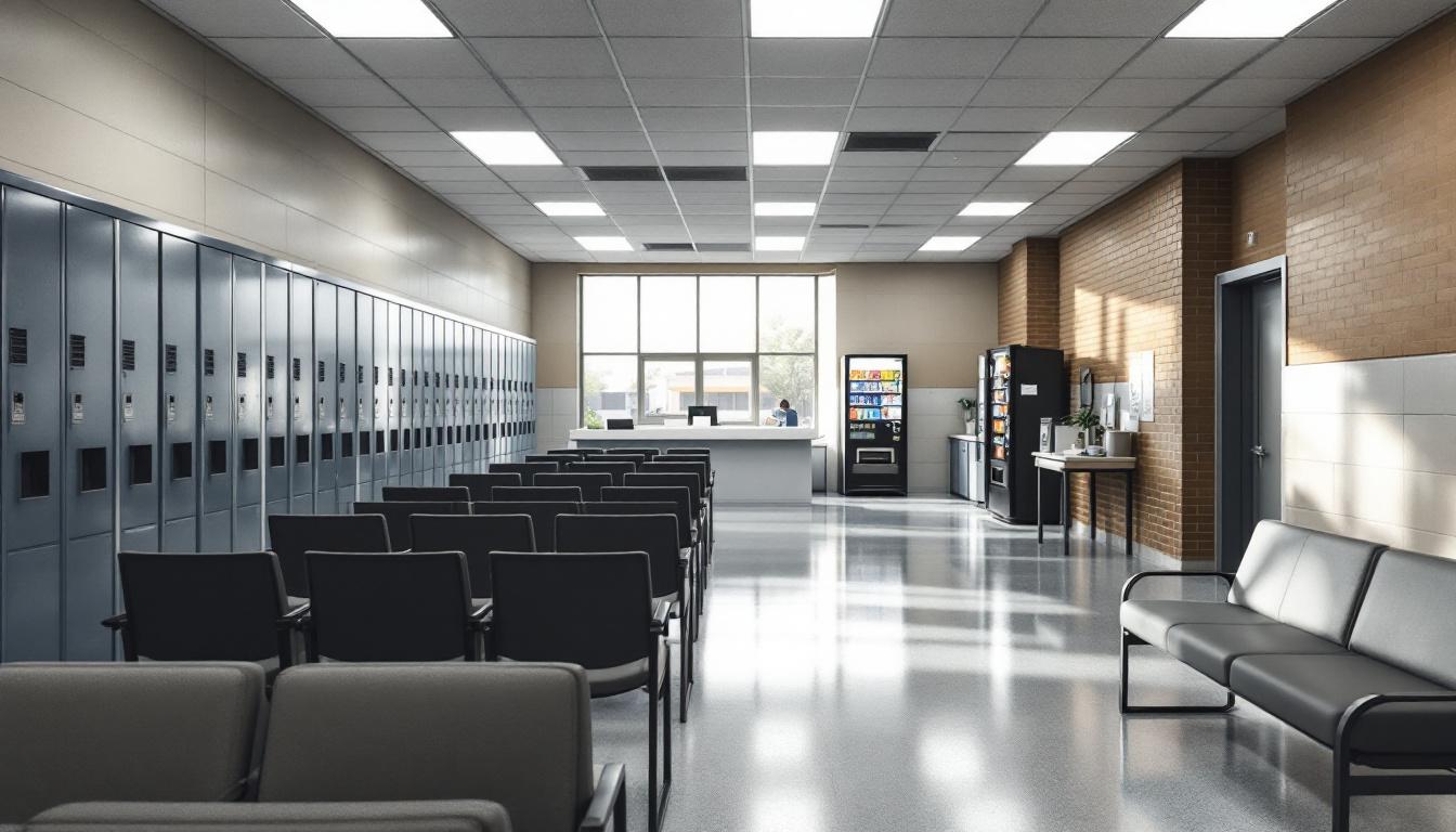 Visitation area at Sampson County Jail