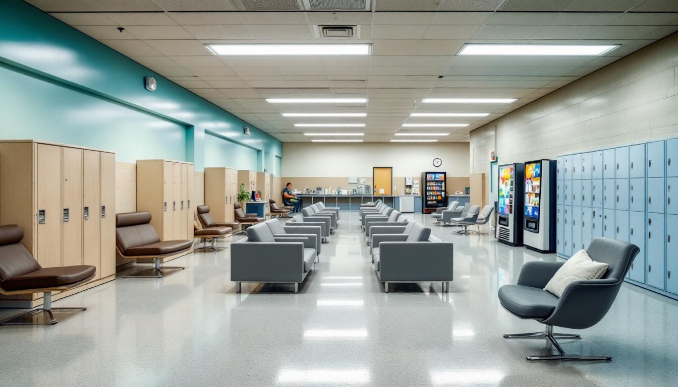 Visitation area at Albemarle Correctional Institute