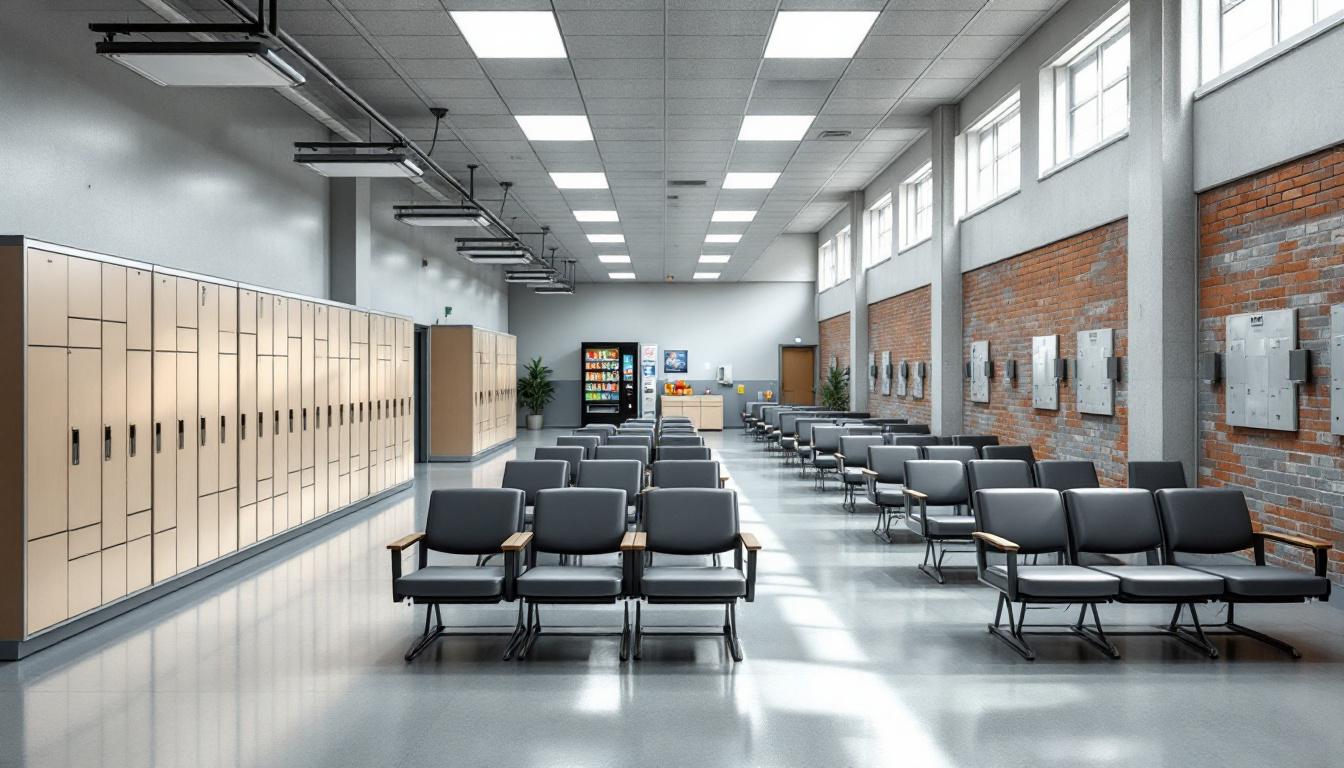 Visitation area at Robeson County Jail