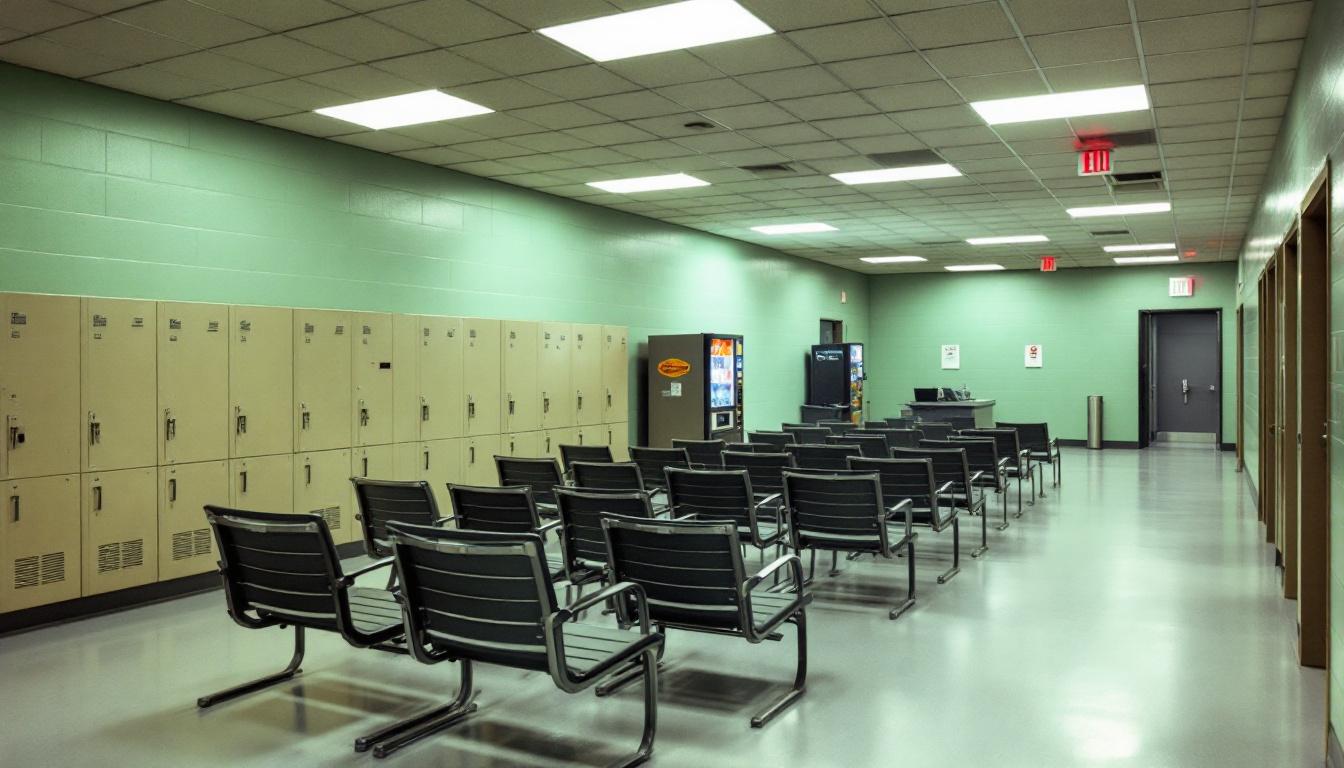 Visitation area at Pamlico Correctional Institution