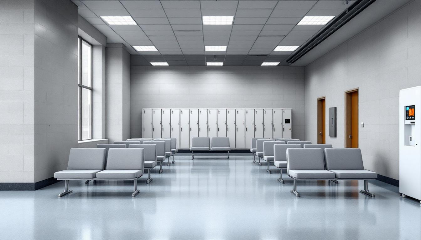 Visitation area at Yancey County Jail