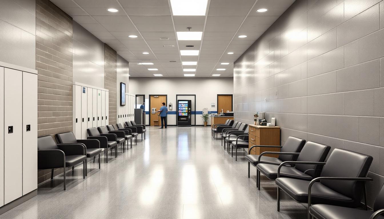 Visitation area at Ashe County Detention