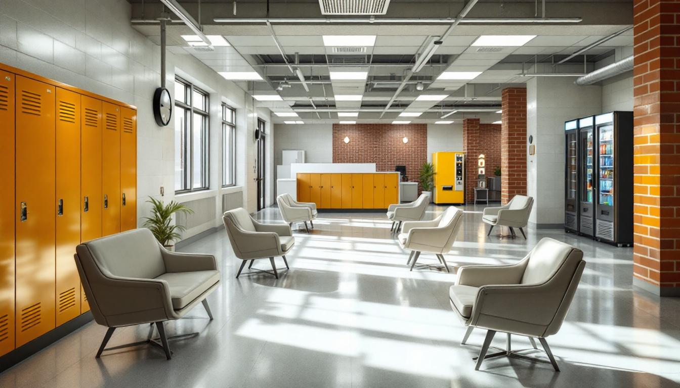 Visitation facilities and waiting area at Watauga County Detention Center