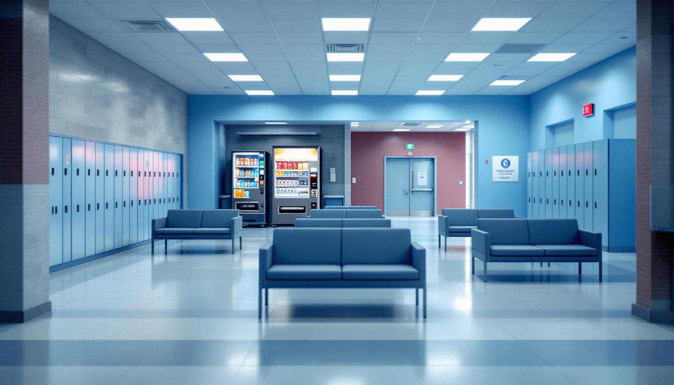 Visitation facilities and waiting area at Tabor Correctional Institution