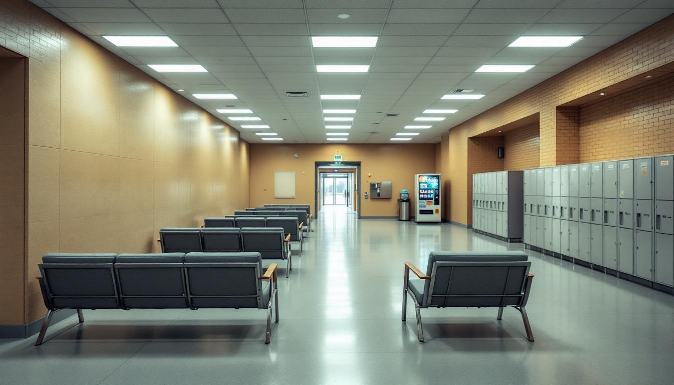 Visitation facilities and waiting area at Mountain View Correctional Institution