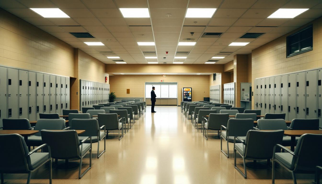 Visitation area at Orange Correctional Center