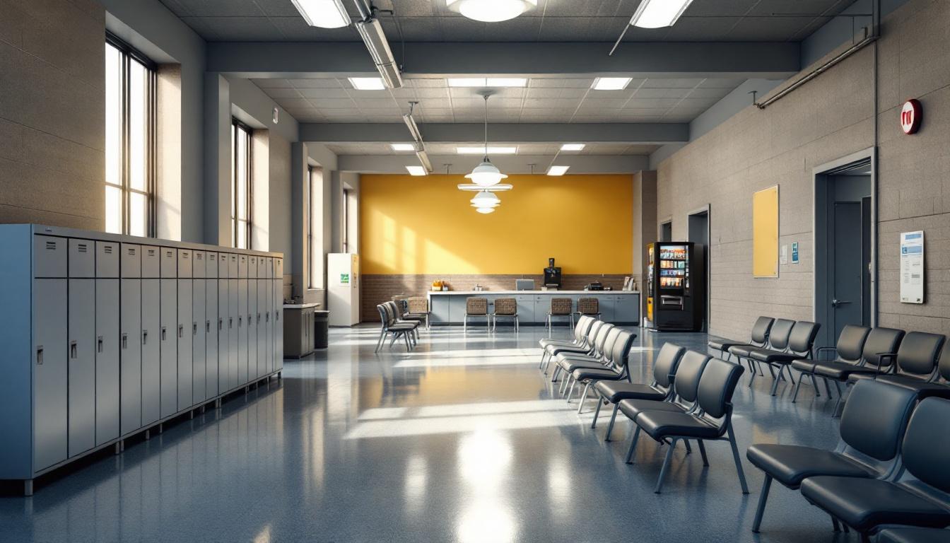 Visitation facilities and waiting area at Anson County Jail
