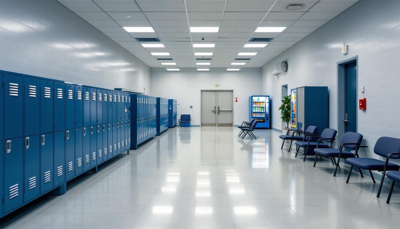 Visitation facilities and waiting area at Roanoke River Correctional Institution