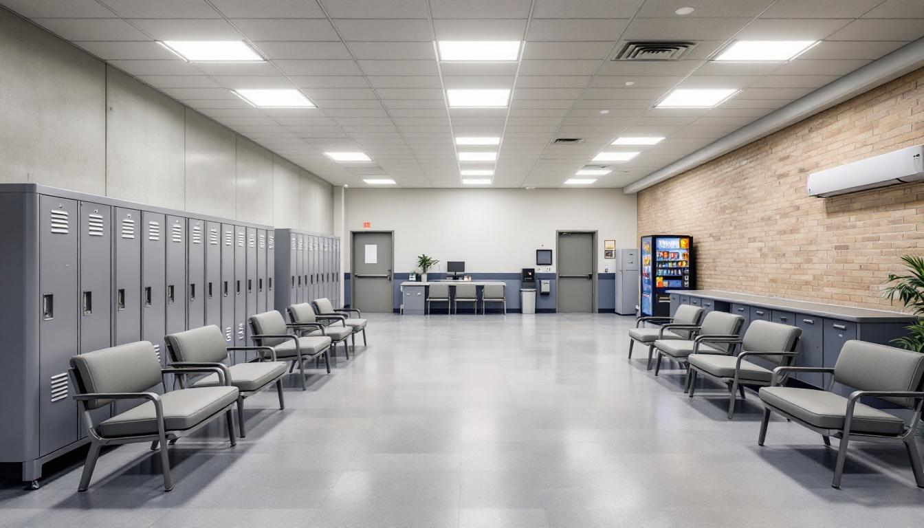 Visitation area at Person County Law Enforcement Center