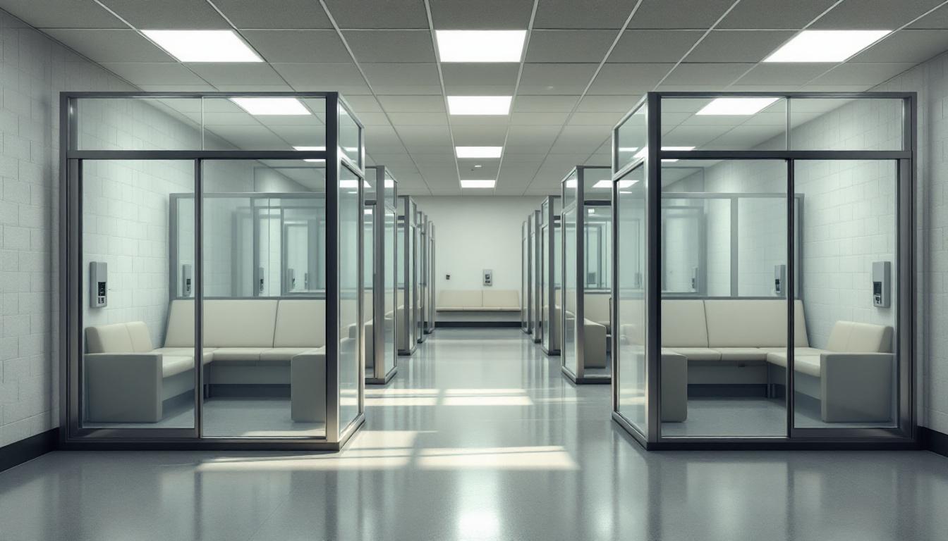 Visitation area at South Placer County Jail