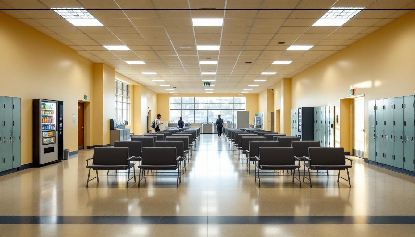 Visitation facilities and waiting area at Deuel Vocational Institution