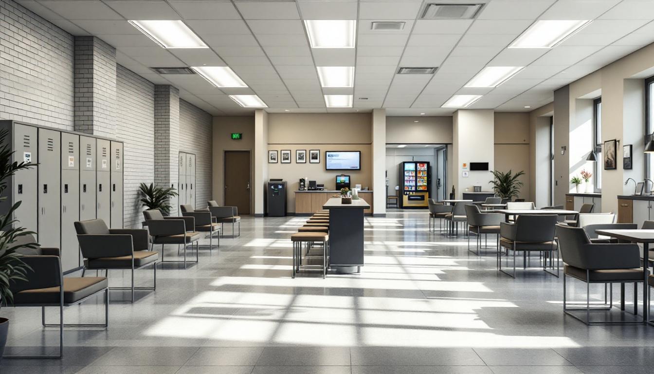 Visitation area at Salinas Valley State Prison