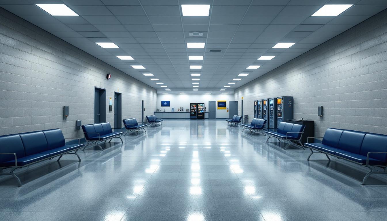 Visitation area at La Palma Correctional Center