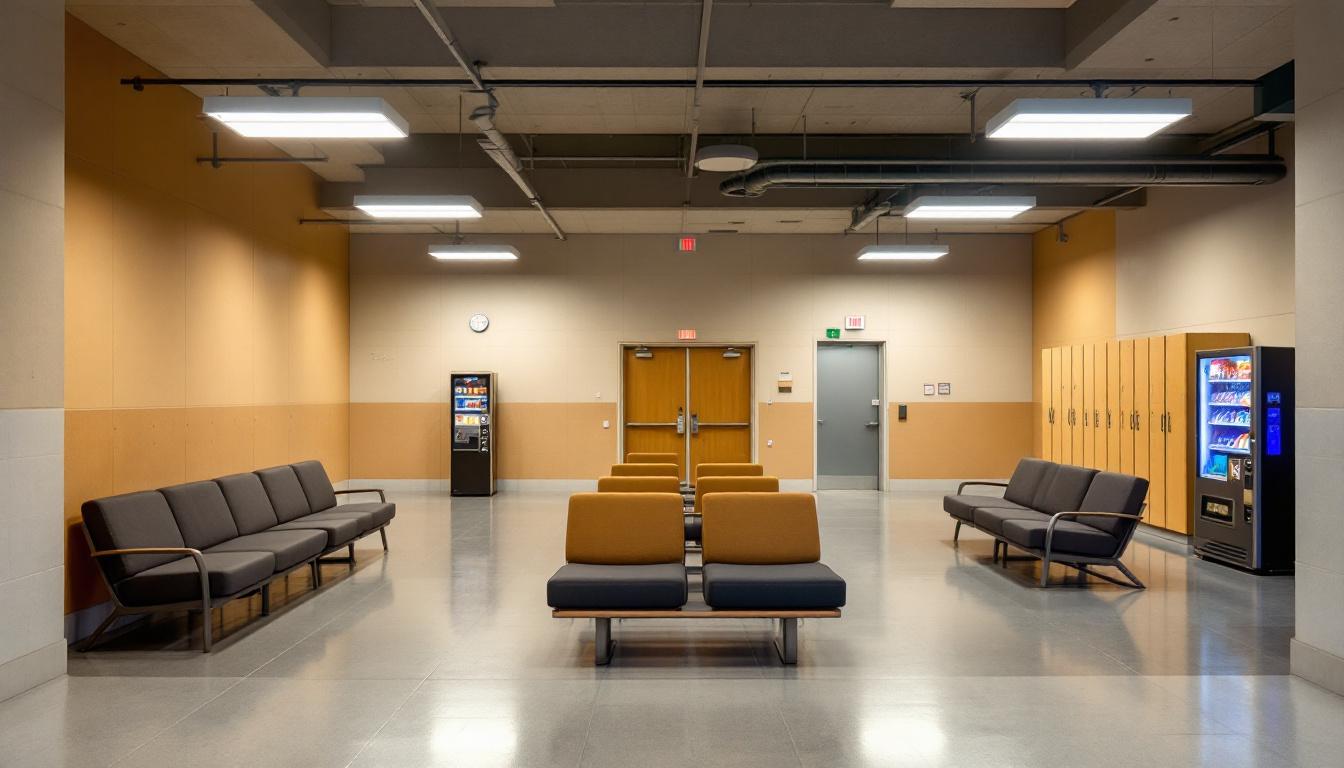 Visitation area at Sacramento County Main Jail