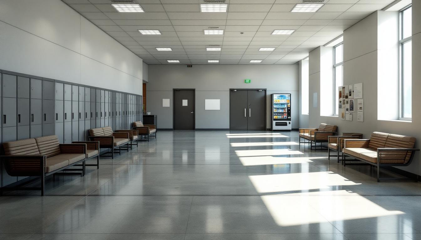 Visitation area at California Health Care Facility
