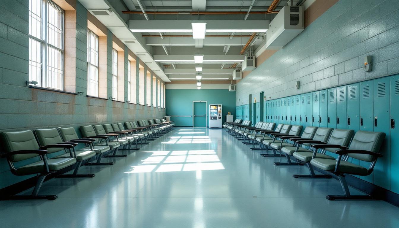 Visitation area at Marin County Jail