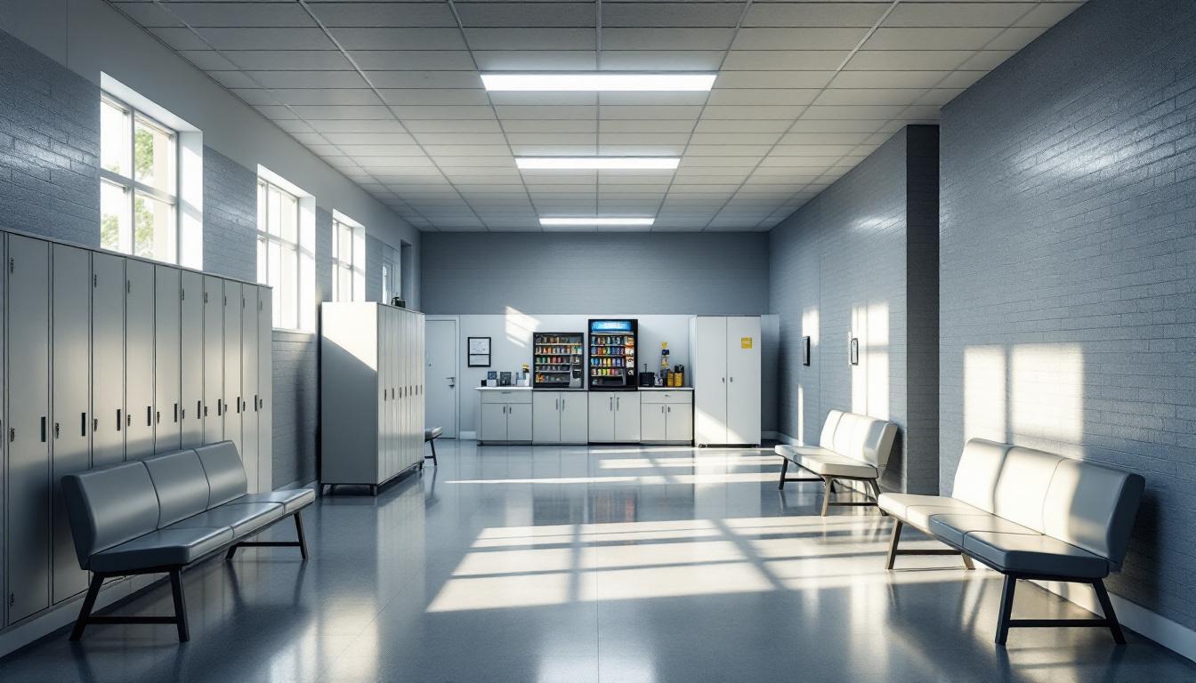 Visitation facilities and waiting area at Men's Central Jail