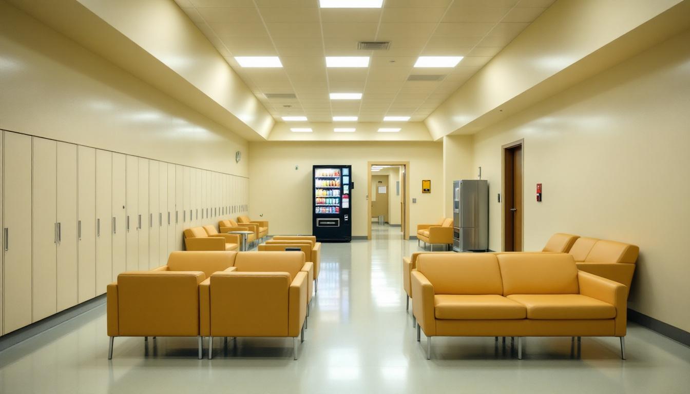 Visitation area at Theo Lacy Facility