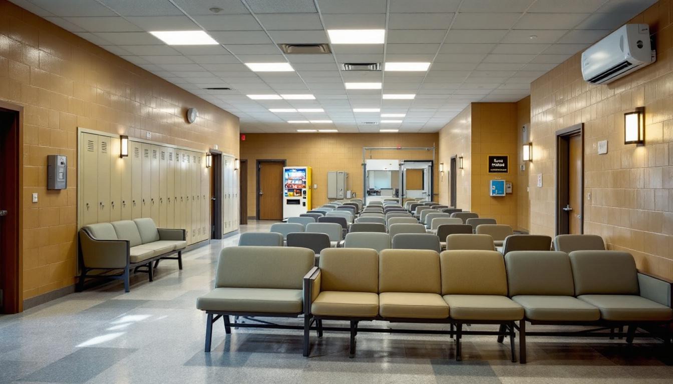 Visitation area at Central California Women's Facility
