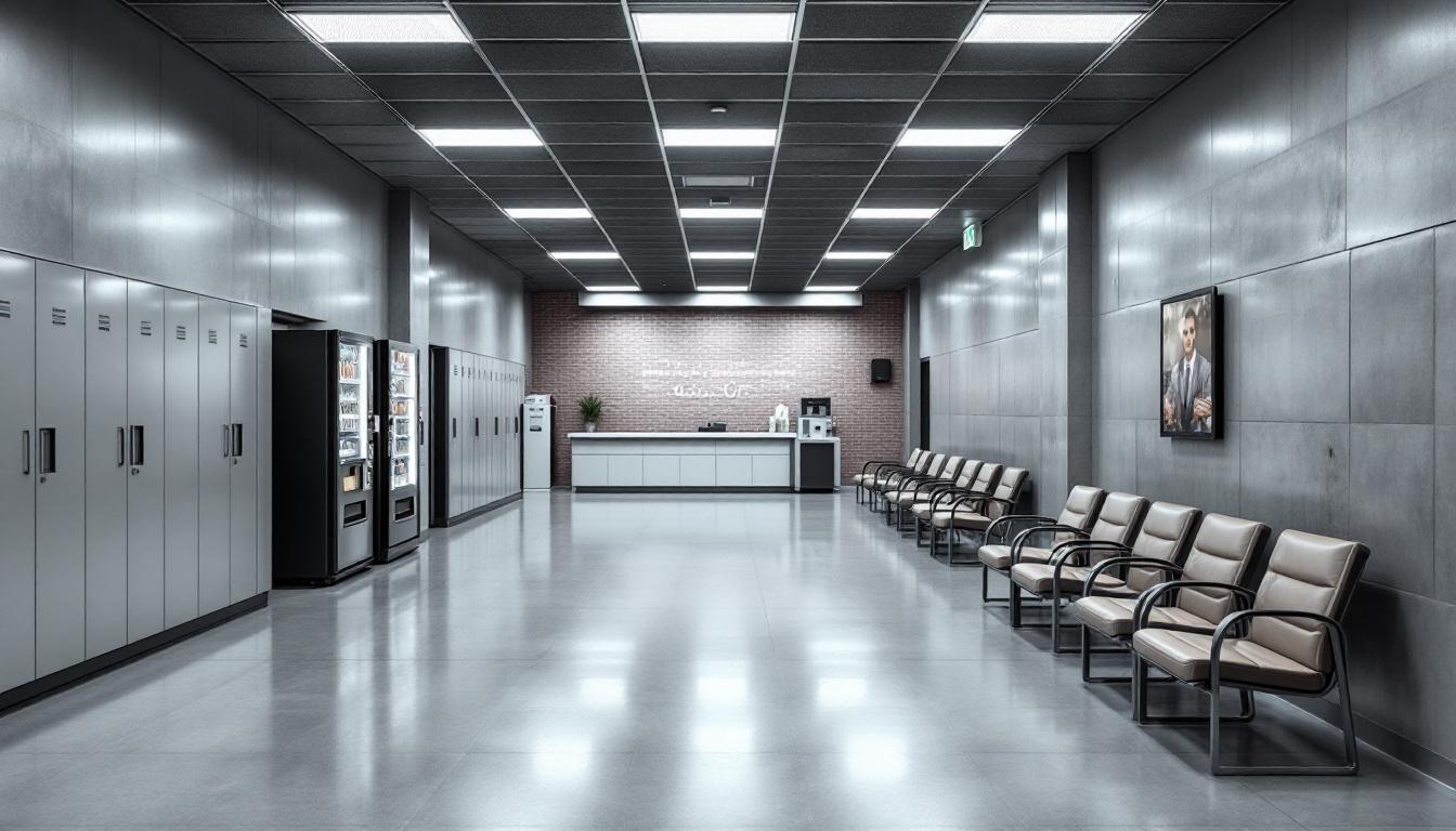 Visitation area at Kern County Sheriff's Jail