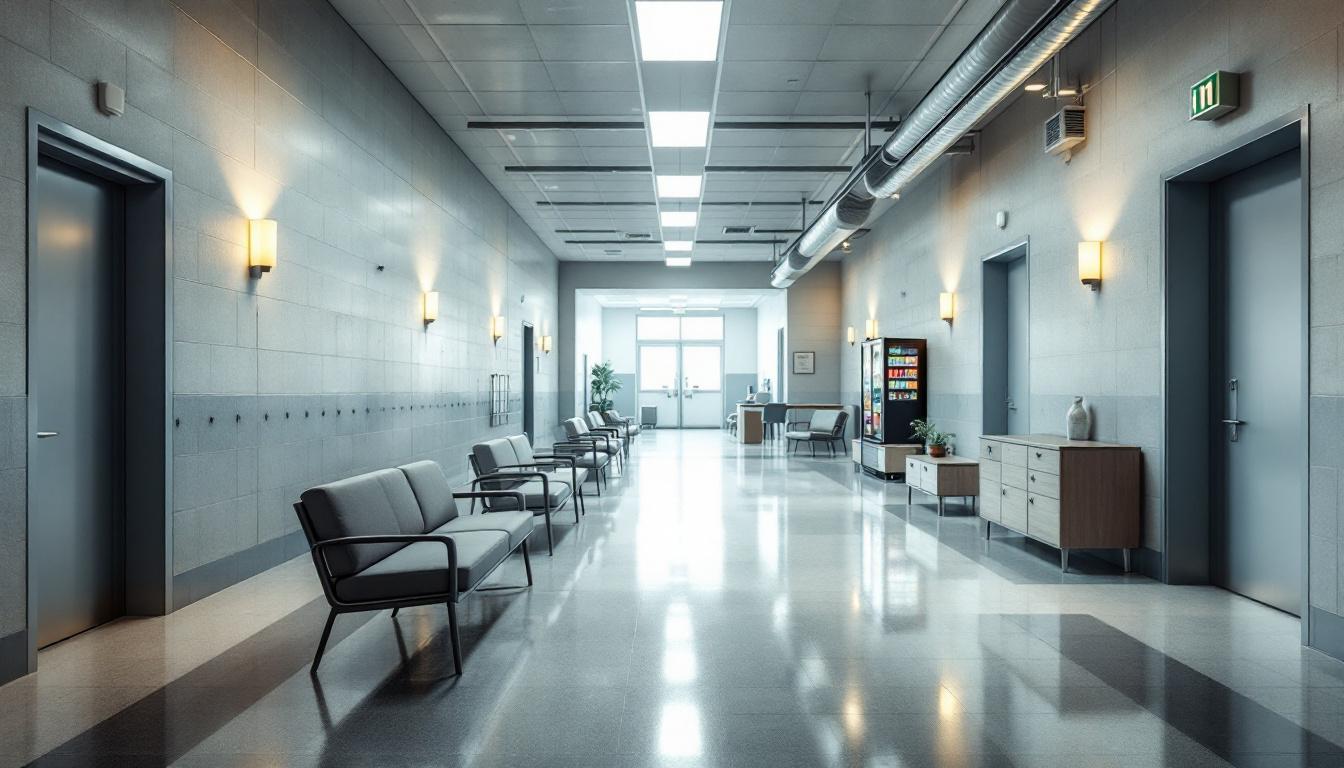 Visitation facilities and waiting area at Butte County Jail