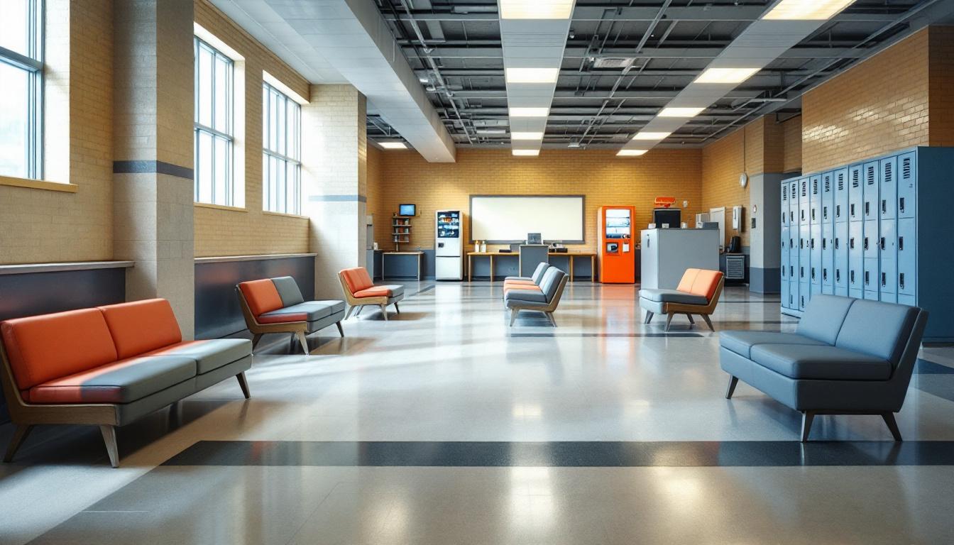 Visitation facilities and waiting area at Federal Correctional Institution Lompoc