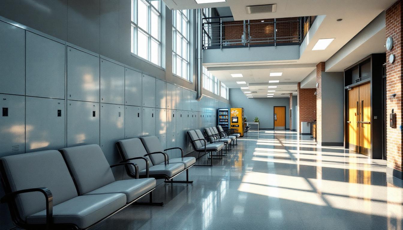 Visitation area at Century Regional Detention Facility