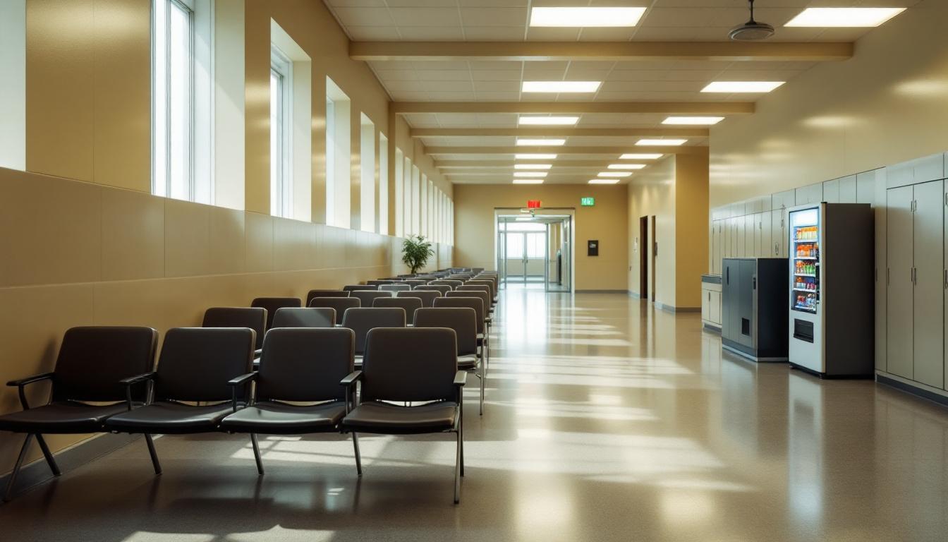 Visitation area at El Dorado County Jail