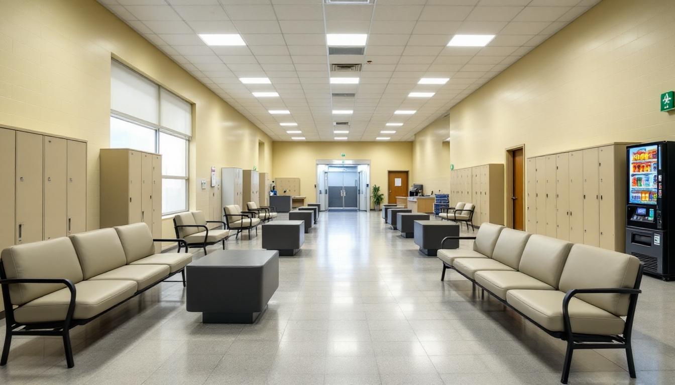 Visitation area at California Medical Facility