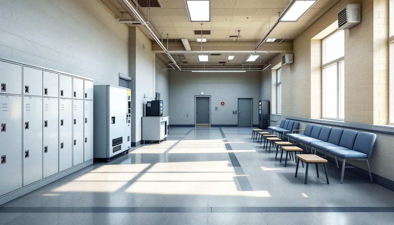 Visitation area at Bob Wiley Detention Facility