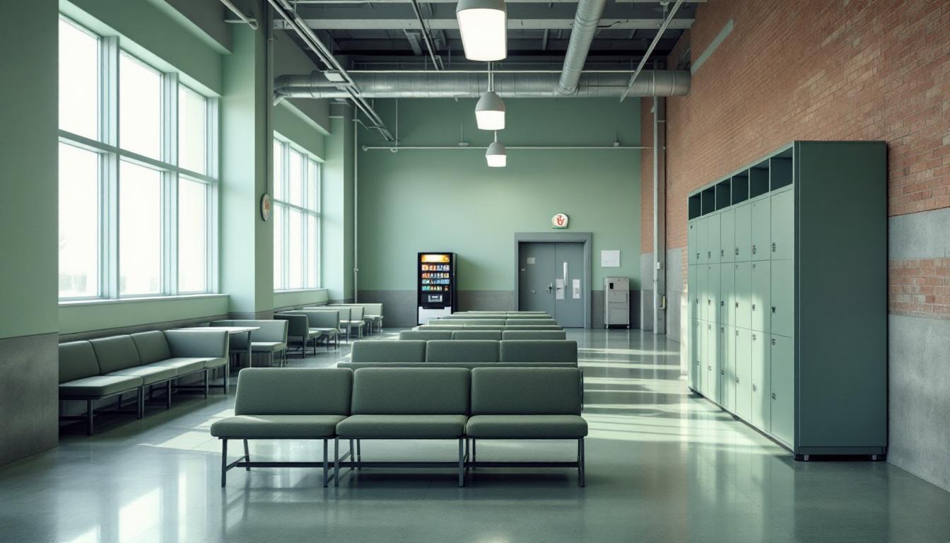 Visitation facilities and waiting area at Ventura County Pre-Trial Detention Facility